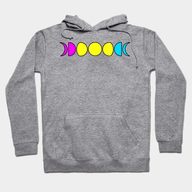 Pride Moons Pansexual Hoodie by FilthyAnimals